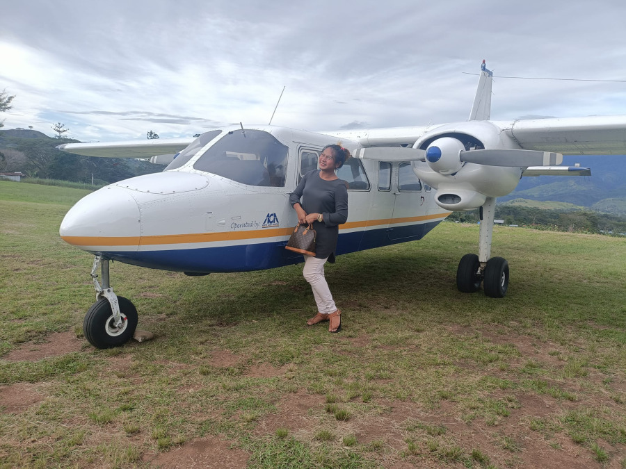 Yunnie Santillan, 37, Port Moresby, Papua New Guinea